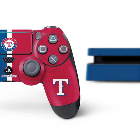 MLB Texas Rangers Split PS4 Slim Bundle Skin