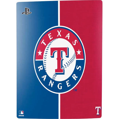 MLB Texas Rangers Split PS5 Console Skin