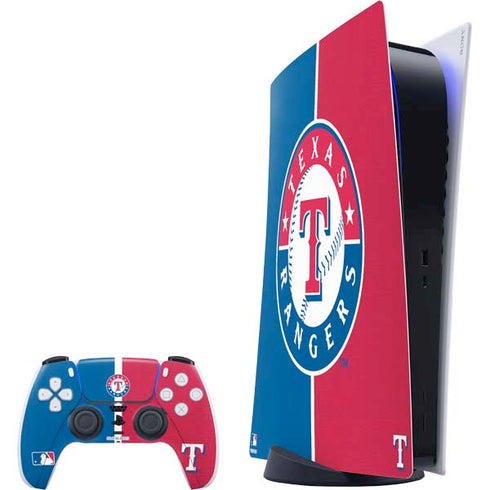 MLB Texas Rangers Split PS5 Digital Edition Bundle Skin