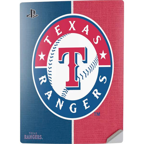 MLB Texas Rangers Split PS5 Digital Edition Console Skin