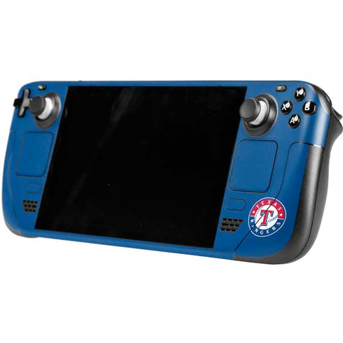 MLB Texas Rangers Split Steam Deck Handheld Gaming Computer Skin