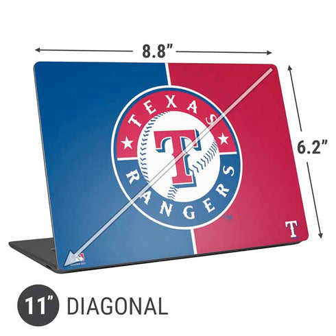 MLB Texas Rangers Split Universal Laptop 11in (8.8 x 6.2in) Skin