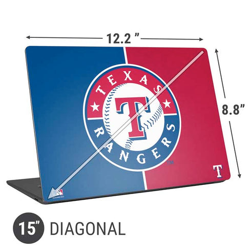 MLB Texas Rangers Split Universal Laptop 15in (12.2 x 8.8in) Skin