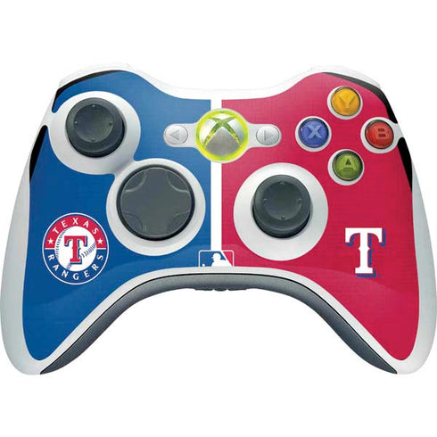 MLB Texas Rangers Split Xbox 360 Wireless Controller Skin