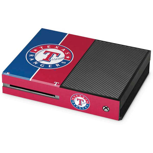 MLB Texas Rangers Split Xbox One Console Skin