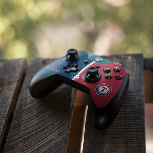 MLB Texas Rangers Split Xbox One Controller Skin