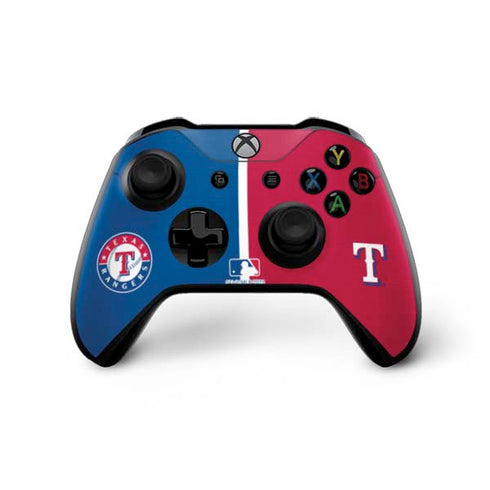 MLB Texas Rangers Split Xbox One X Controller Skin