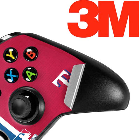 MLB Texas Rangers Split Xbox One X Controller Skin