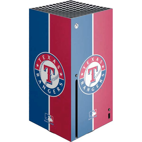 MLB Texas Rangers Split Xbox Series X Console Skin