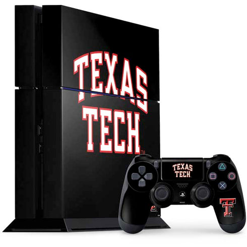 Texas Tech University Bold PS4 Console and Controller Bundle Skin
