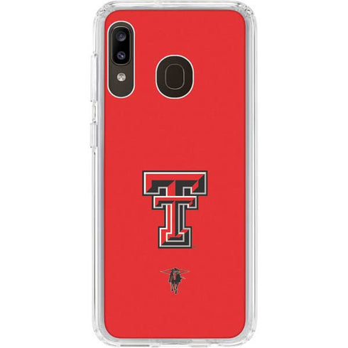 Texas Tech University Red Raiders Galaxy A20 Clear Case