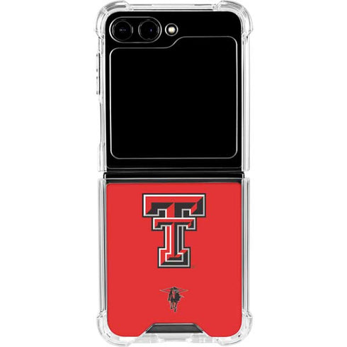 Texas Tech University Red Raiders Galaxy Z Flip5 5G Clear Case