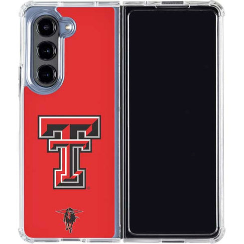 Texas Tech University Red Raiders Galaxy Z Fold5 5G Clear Case