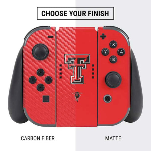 Texas Tech University Red Raiders Nintendo Switch Bundle Skin