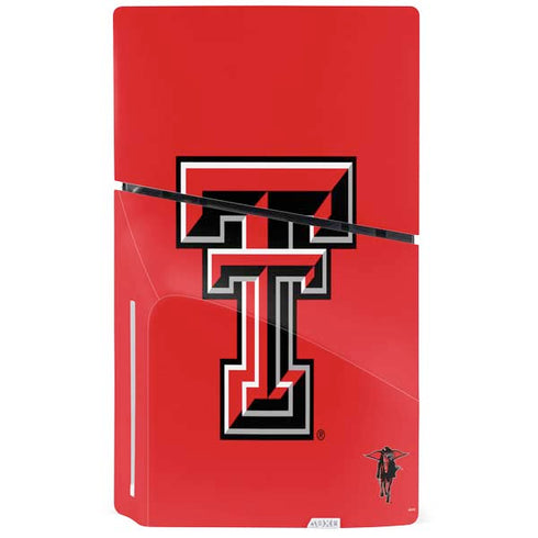 Texas Tech University Red Raiders PS5 Slim Disk Bundle Skin