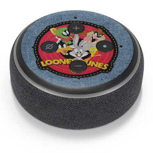 Looney Tunes Thats All Folks Patch Amazon Echo Dot Skin