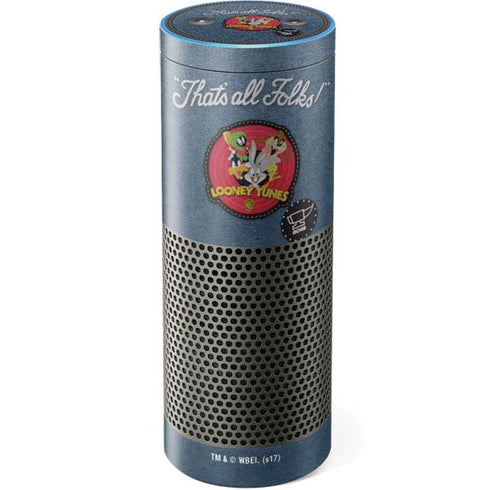Looney Tunes Thats All Folks Patch Amazon Echo Skin