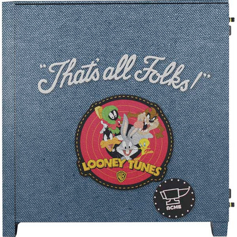 Looney Tunes Thats All Folks Patch Corsair 4000D Tempered Glass Mid-Tower ATX Case Skin