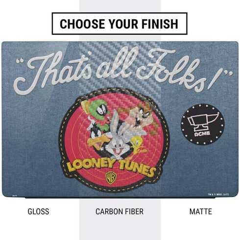 Looney Tunes Thats All Folks Patch Dell Vostro Skin