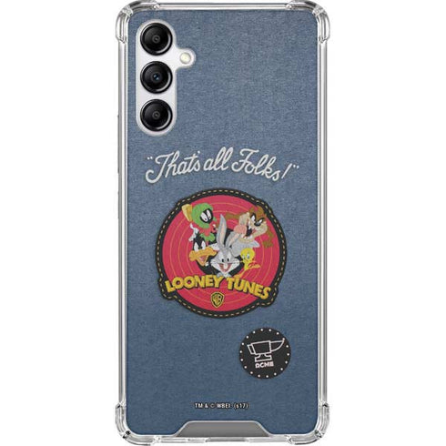 Looney Tunes Thats All Folks Patch Galaxy A14 5G Clear Case