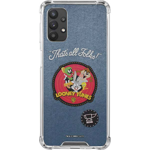 Looney Tunes Thats All Folks Patch Galaxy A32 5G Clear Case