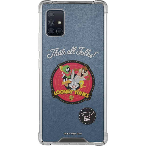 Looney Tunes Thats All Folks Patch Galaxy A51 5G Clear Case