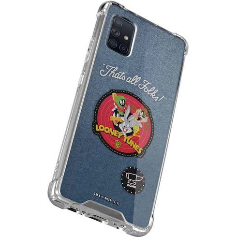 Looney Tunes Thats All Folks Patch Galaxy A51 5G Clear Case