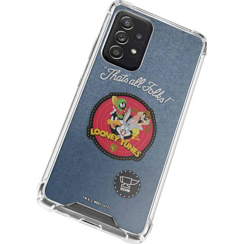 Looney Tunes Thats All Folks Patch Galaxy A52 5G Clear Case