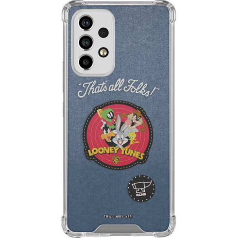 Looney Tunes Thats All Folks Patch Galaxy A53 5G Clear Case