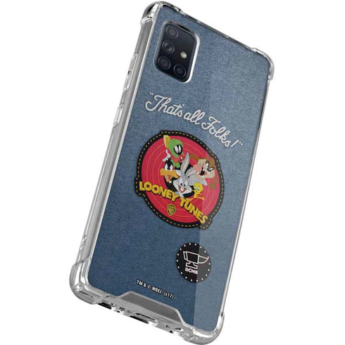 Looney Tunes Thats All Folks Patch Galaxy A71 5G Clear Case