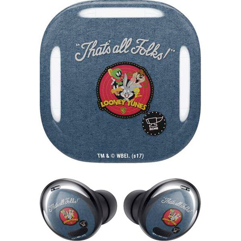 Looney Tunes Thats All Folks Patch Galaxy Buds Pro Skin