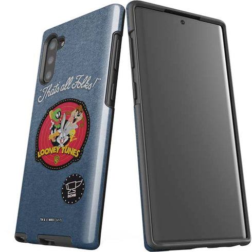 Looney Tunes Thats All Folks Patch Galaxy Note 10 Pro Case