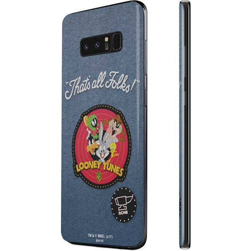 Looney Tunes Thats All Folks Patch Galaxy Note 8 Skin