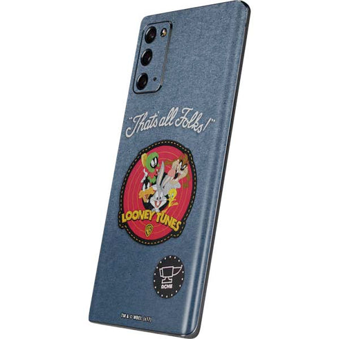 Looney Tunes Thats All Folks Patch Galaxy Note20 5G Skin
