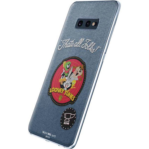 Looney Tunes Thats All Folks Patch Galaxy S10e Skin