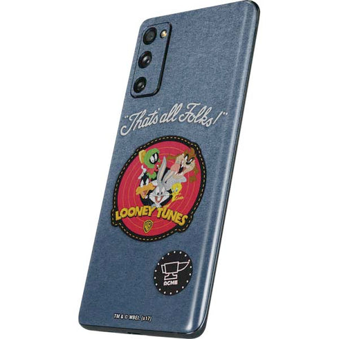 Looney Tunes Thats All Folks Patch Galaxy S20 Fan Edition Skin