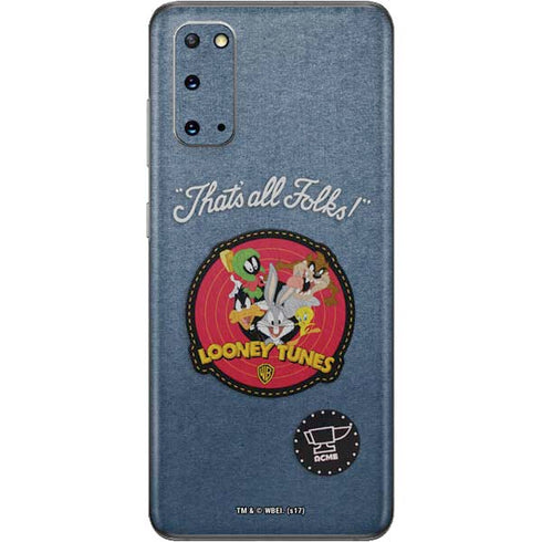 Looney Tunes Thats All Folks Patch Galaxy S20 Skin