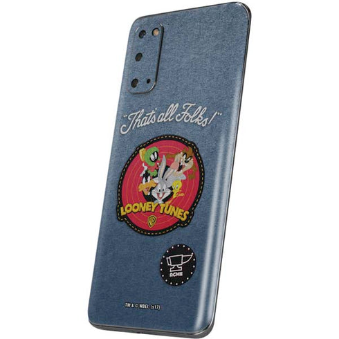 Looney Tunes Thats All Folks Patch Galaxy S20 Skin