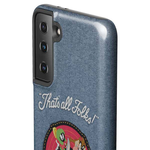 Looney Tunes Thats All Folks Patch Galaxy S21 FE Pro Case