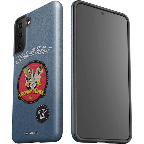 Looney Tunes Thats All Folks Patch Galaxy S21 FE Pro Case