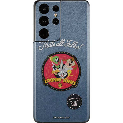 Looney Tunes Thats All Folks Patch Galaxy S21 Ultra 5G Skin