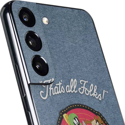 Looney Tunes Thats All Folks Patch Galaxy S22 Plus Skin
