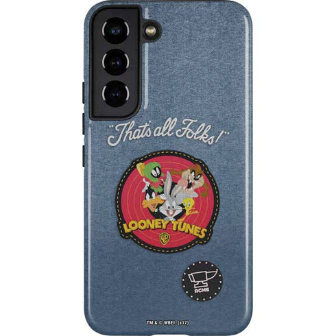 Looney Tunes Thats All Folks Patch Galaxy S22 Pro Case