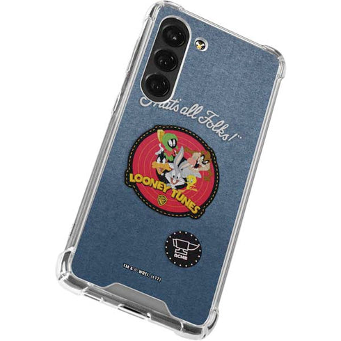 Looney Tunes Thats All Folks Patch Galaxy S23 Clear Case