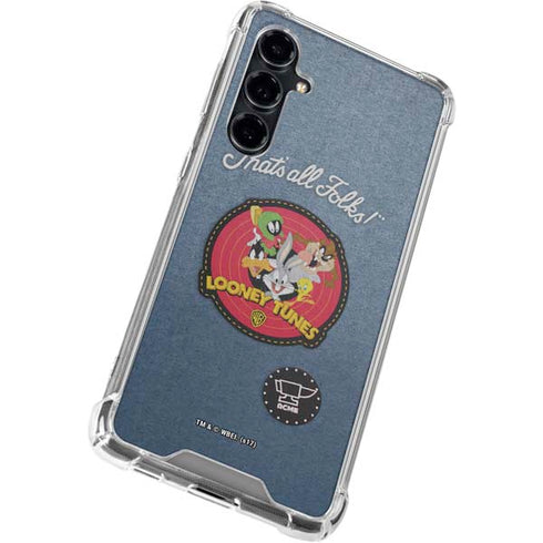 Looney Tunes Thats All Folks Patch Galaxy S23 FE Clear Case