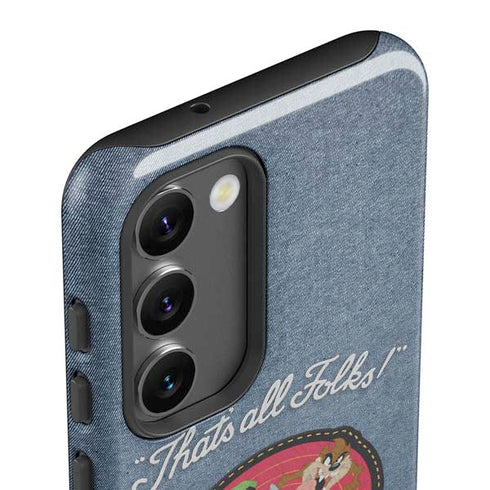 Looney Tunes Thats All Folks Patch Galaxy S23 Plus Pro Case
