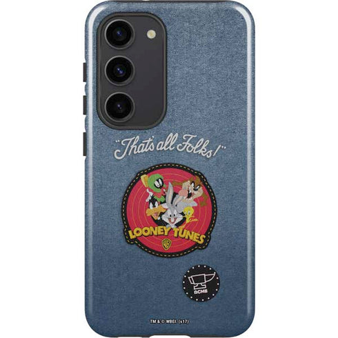 Looney Tunes Thats All Folks Patch Galaxy S23 Pro Case