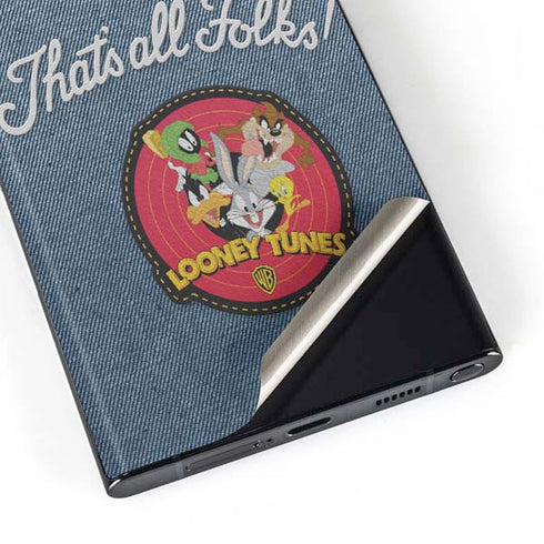 Looney Tunes Thats All Folks Patch Galaxy S23 Ultra Skin
