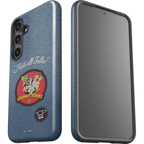 Looney Tunes Thats All Folks Patch Galaxy S24 Impact Case