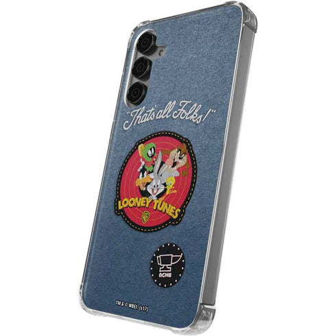 Looney Tunes Thats All Folks Patch Galaxy S24 Plus Clear Case